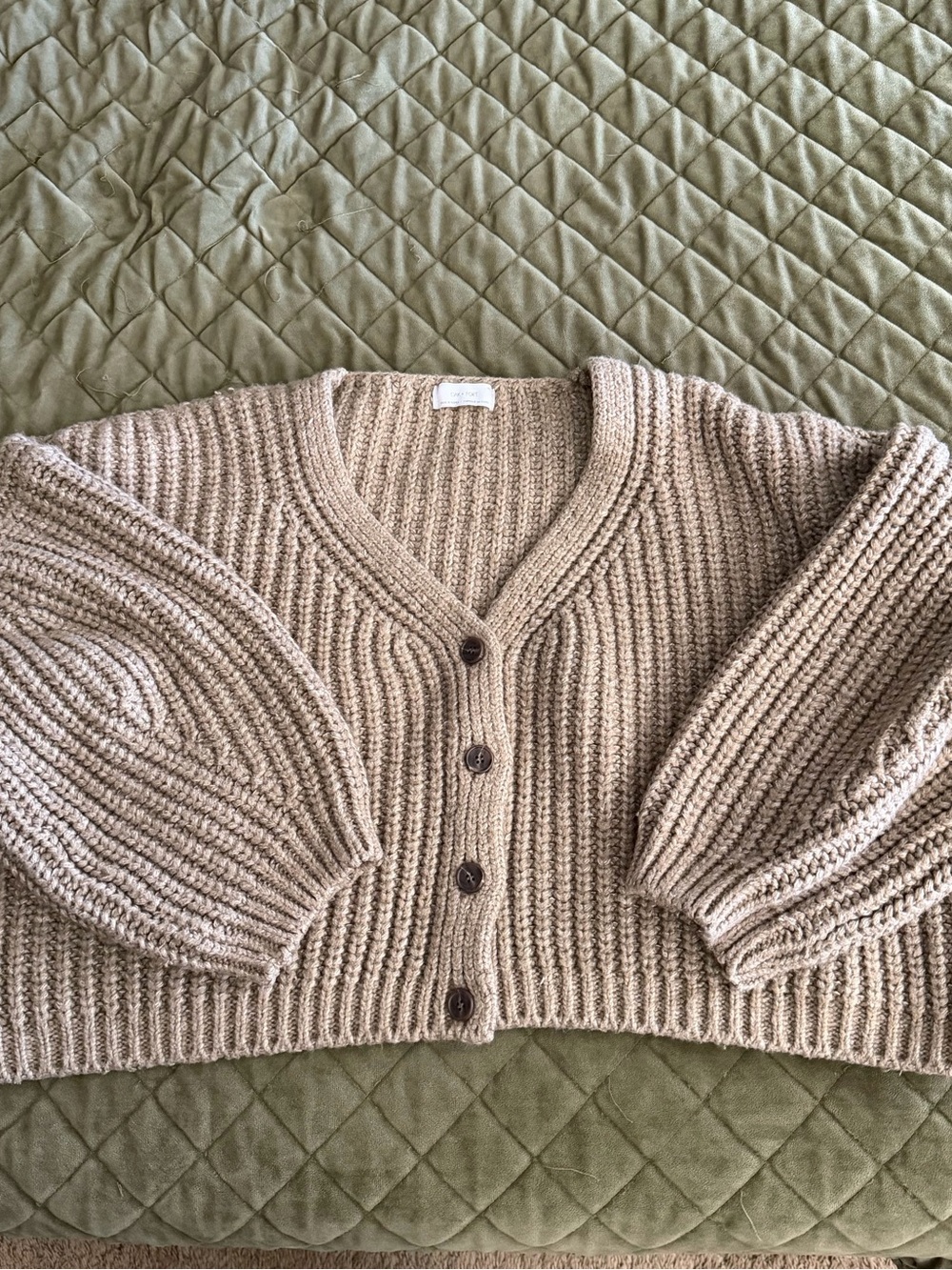 Oak and Fort Chunky Knit Cardigan